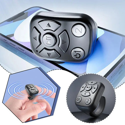 2024 Bluetooth Remote Control Gadget Flipping Selfie Fingertip Controller Give Likes 4 Buttons For IPhone