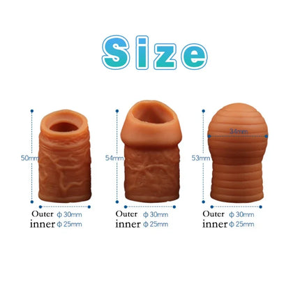 Liquid Silicone Foreskin Correction Cock Ring Penis Bondage Cockring Sex Toys for Men Penis Ring Delay Ejaculation Sex Products