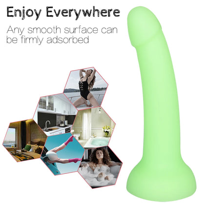 Realistic Luminous Dildo Powerful Suction Cup Adult Games Huge Penis Big Dick Female Masturbation Device Erotic Sex Toys for Couples