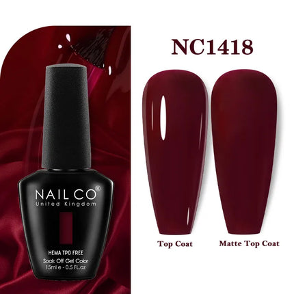 NAILCO 283Colors Gel Nail Polish Top Base Vernis Semi Permanent UV Gel Varnish Nails Art Varnish Hybrid Manicure