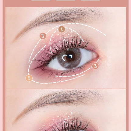 Butterfly Eye Shadow Six Color Eyeshadow Palette Easy to Color Glitter Matte Makeup Make-up For Women Korean Cosmetics Makeup