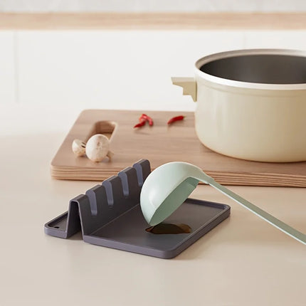 Silicone Kitchenware Rack Kitchen Tableware Drying Mat Spoon Chopsticks Spatula Storage Rest Holder Multifunctional Non-Slip Pad