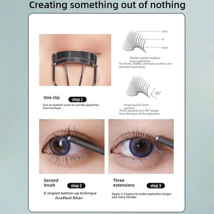 Eyelash Primer Thick Thin Curling Shape Natural Long Lasting Mascara With Thread 3D Brush Head Women Make Up