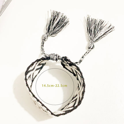Golden Sacred Heart Christianity Bracelet Cotton Rope Chains Adjustable Jewelry Accessories Classic Strand Women Christmas Gift