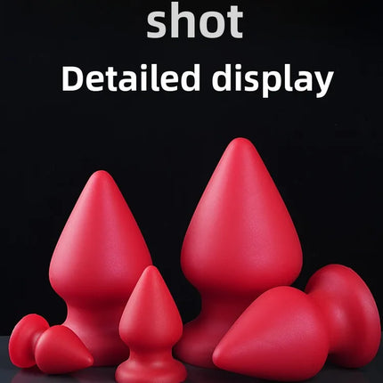 6 sizes Huge Anal Plug Comfortable Silicone Anal Dildo Suction Cup Big Butt Plug,Anal Dilator Adult Anal Sex Toys for Women Anus