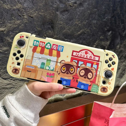 Animal Forest Switch 2 Protective Shell Cute Raccoon Cartoon Custom Oled Ns Lite Protective Shell Anime Peripheral Toy Gifts
