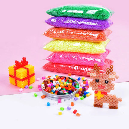 2000 pcs/Bag 2.6mm Hama Beads Puzzle Perlen Iron Beads Diy Perler Fuse Bead Intelligence Educational Toys
