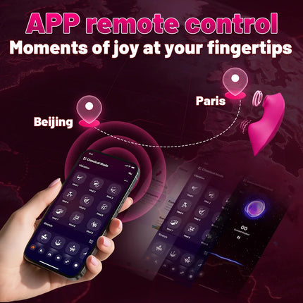 Wearable Sucking Vibrator 9 Modes APP Control Sucker Vibrator Vagina Clitoris Stimulator Double motor Oral Sex Toys for Women