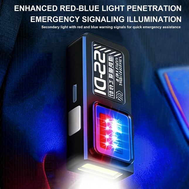 Portable LED Flashlight Super Bright Mini Rechargeable LED Tail Magnet Torch with COB Side Emergency Light for Camping Hiking ﻿