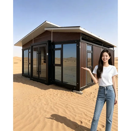 Luxury 2 Storey House Villa Prefabricated Foldable Expandable Container House Portable Mobile Tiny Home Garden Rooms Cabins