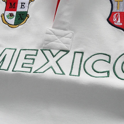Men's Polo Shirt Mexico Independence Day Christmas Day Cotton Embroidery Stitching Color Classic Fashion Original Design Cotton