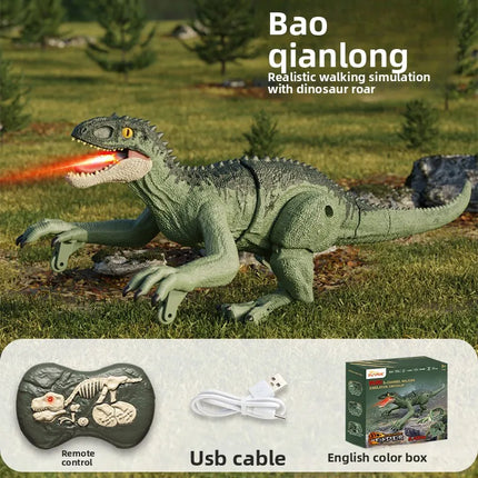 Children's Remote-controlled Velociraptor Tyrannosaurus Rex 2.4G Five Way Simulation Sound And Light Electric Mini Remote-contro