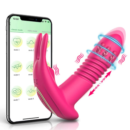 APP Control Thursting Panties Vibrator Wearable Vagina Vibrator for Women G-Spot Clitoris Female Masturbation Sex Toy for Women