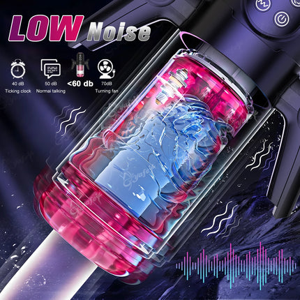 Automatic Male Masturbator For Men 9 Vibration 6 Sucking Rotating Licking Telescopic Modes Pocket Pussy Stroker Blowjob Sex Toys