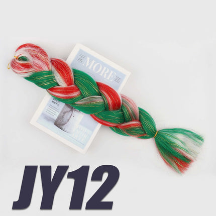 Purple Braiding Hair Pre Stretched Synthetic Kanekalon Crochet Hair Jumbo Braids Extensions Hair Accessories For Girls Braids