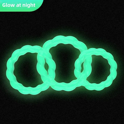 Luminous Cock Ring Silicone Thread Penis Ring Sex Toys for Men Delay Ejaculation Cockring Sexy Products Sex Shop