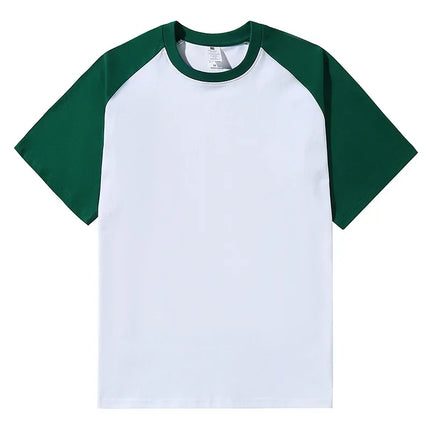 Brand New 220g Men's T-shirts Heavy-Duty Pure Cotton Shoulder-Plugged Short-Sleeved Men T Shirt Color Bottoming Man Tee Shirt