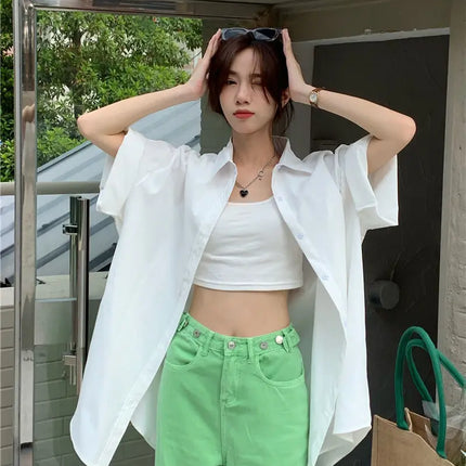 XEJ Elegant and Youthful Women's Blouses Oversize Shirts Women's Summer Clothing Spring 2022 Short-Sleeve Youth Blouses