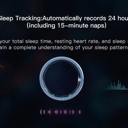 Amovan Nova Smart Ring Premium Quality GPS Sports Heart Rate Blood Oxygen Stress Sleep Temperature Monitor Meditation Ring