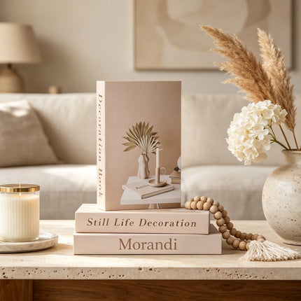 Morandi Decorative Book Open Luxury Fake Book Storage Box Home Decor Matisse Boho Bauhaus Coffee Table Shelf Interior Decoration