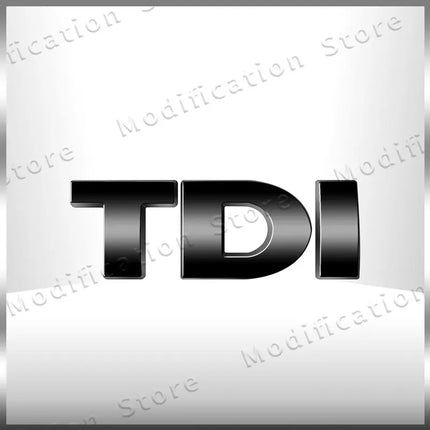 Creative 3D ABS TDI Letter Logo Emblem Car Fender Side Rear Tail Trunk Badge Sticker For Golf 4 5 6 MK4 MK5 Passat Jetta Polo