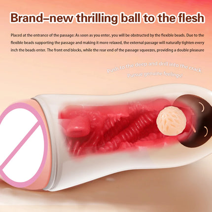 Suction Cup Masturbator For Men Sex Toy Silicone Artificial Vagina Realistic Pussy Pocket Penis Masturbation Cup Adult Games Toy