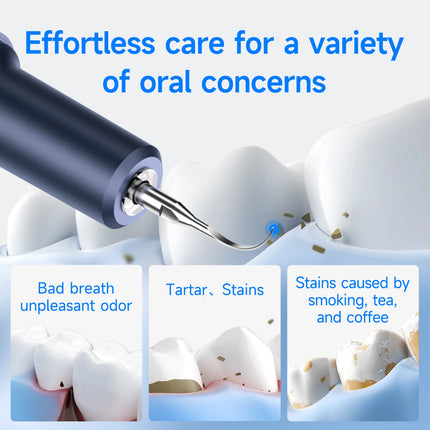 CURVY MOON T9 Ultrasonic Electric Scaler Tooth Cleaner Calculus Plaque Tooth Stains Remover Oral Care Homeuse Oral Care