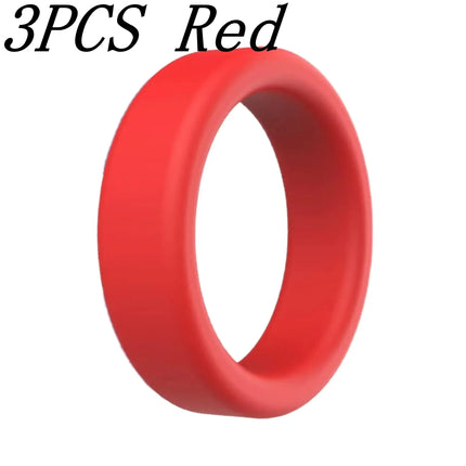 Cock Ring Durable Silicone Penis Rings Male Delayed Ejaculation Rubber Rings Sex Toy For Men Couple Stretcher Scrotum Rings