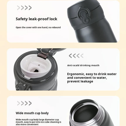 THERMOS Bottle 350/500ml Thermal Mug Stainless Steel Vacuum Flasks,6 H Keep Hot Cold, Leakproof Coffee for Office Outdoor Travel