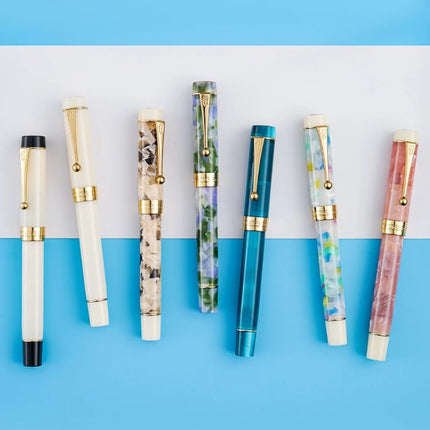 JINHAO 100 Acrylic Fountain Pen Beautiful Green Gift Pen EF/F/M with Converter Writing Office School Supplies Stationery