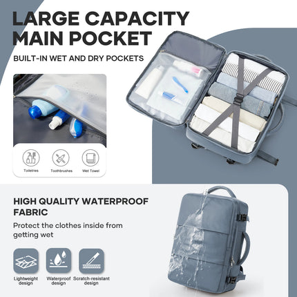Ryanair 40x30x20 Travel Backpack Cabin Airplane Easyjet 45x36x20 Suitcases Waterproof Backpack Laptop Packbag Cabin Luggage Bag