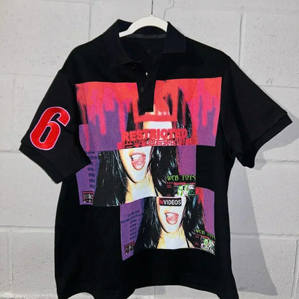 Vintage Sounds Collection Graphic T Shirts Goth Style Streetwear Harajuku Short Sleeve Y2k Tops Polo t shirt for men clothing