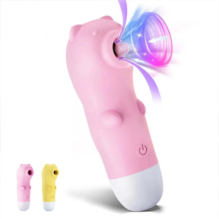 10 Speeds Vagina Sucking Vibrator Bear Sucker Oral Sex Suction Clitoris Stimulator Portable Erotic Sex Toy for Women Adult 18