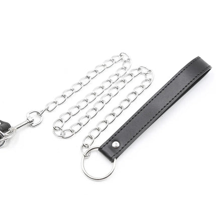 Bdsm Bondage Silicone Dog Bone Ball Gag,Leash Chain Attached,Puppy Play Mouth Stuffed Stick Restraint Gag Slave Roleplay Sex Toy