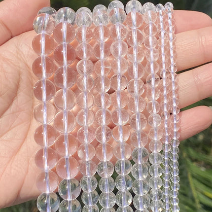 Natural Stone Beads Round Morganites Tourmalines Aquamarines Jades Quartzs Crystals Spacer For Jewelry Making DIY Bracelet