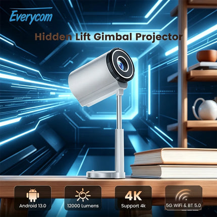 Touyinger X9 Pro Mini Projetor Android 13 Full HD 1080P 4K Vídeo BT WiFi Portable Home Theater Media Video Player Smart Beamer
