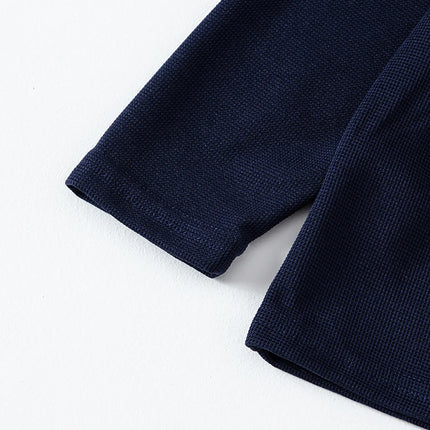 Children's Autumn Solid Color Simple Versatile Long-Sleeve T-shirt Boys' Casual Sports Shirt Girls' Fashion Round-Neck Sweatshirt