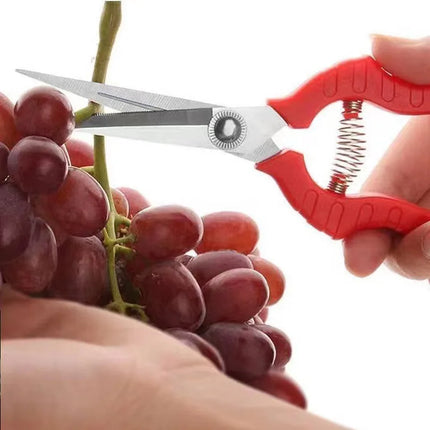 Pruning shears picking shears stainless steel straight blade anti slip handle gardening flowers bonsai orchard popular tools