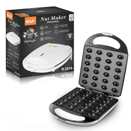 1400W Electric Walnut Cake Maker 24-Hole Automatic Sandwich Maker Breakfast Kitchen Non-Stick Cook Plate