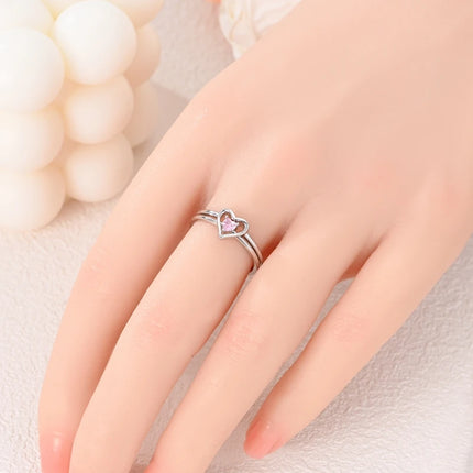 Fashion Original Luminous Firefly Rings 100% 925 Silver Eternal Heart-Shaped Zircon Rings Fine Wedding Engagement Jewelry Gifts