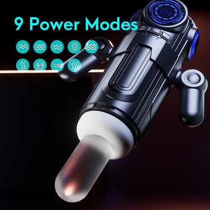 Automatic Male Masturbator Vagina Masturbation Pocket Pussy 7 Sucking & 7 Thrusting & 7 Vibrating Penis Pump Sex Toys for Men