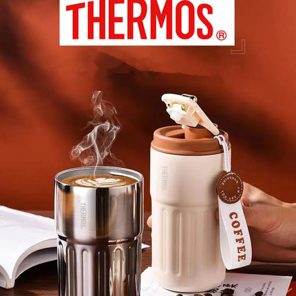 THERMOS Smart Vacuum Cup Bottle Water Digital LED Temperature Coffee Cup 316 Stainless Steel Office Cup Business Portable Mug