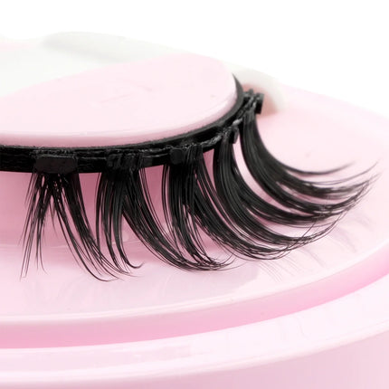 Lanjinglin Magnetic Eyelashes 1 Pair Natural Faux Mink Lashes Reusable False Eyelashes Tweezer Set Eyelash Extension Makeup Tool