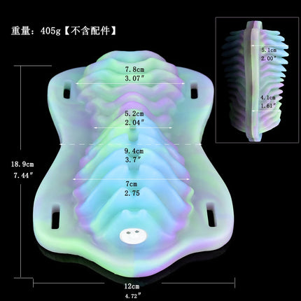 SHAZ Unisex Wireless Vibrator with Clitoral Stimulation Luminous Strap-On Sex Grinder Hump Friction Adult Toy for Couples 18+