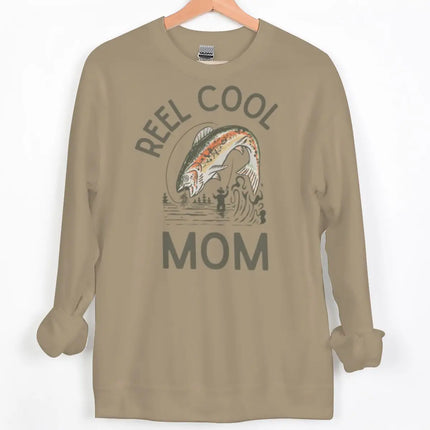 Reel Cool Dad/Mom Vintage Style Sweatshirt Men Women Fishing Lover Gifts Y2K Hoodies Long Sleeve Couple Matching Sweatshirts