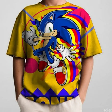 Kids' Anime Superhero T-Shirt - Casual Summer Apparel