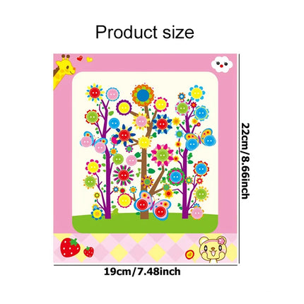 5/10pcs Children Button Stickers DIY Drawing Toys Handmade Student Art Class Painting Craft Kids Early Educational Game TMZ