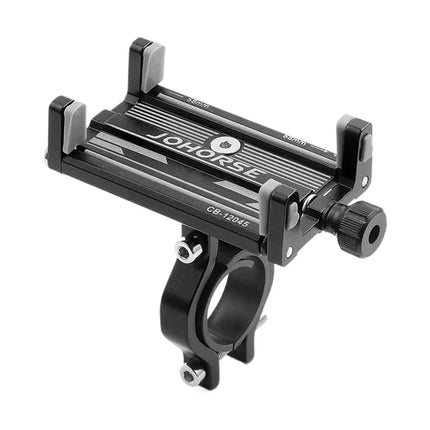 Universal Mobile Phone Holder Adjustable Aluminum Alloy Cell Phone Holder Clip Stand Bracket Mount Base For Scooter Bicycle Bike