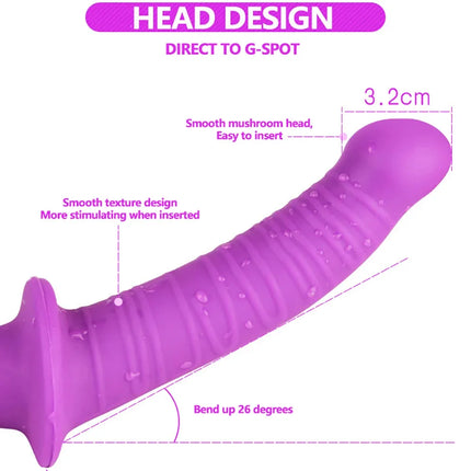 Double Head Dildo for Lesbian Couples Strapon Silicone Clitoris Stimulator Anal Vaginal G Spot AV Massage Sex Toys For Adult Toy