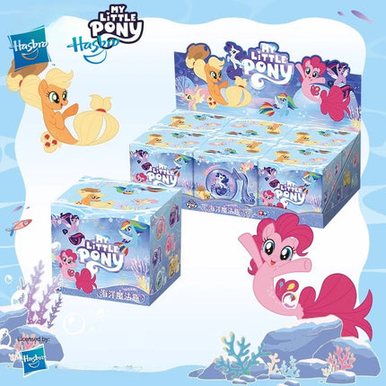 Hasbro Anime My Little Pony Ocean Magic Bottle Series Blind Box Toy Twilight Sparkle Rainbow Dash Applejack Gifts for Children